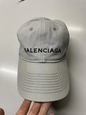 Balenciaga basic logo grey base baseball cap hat | eBay display picture 1