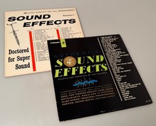 TWO Sound Effects LP ~ Jac Holzman Elektra Vol.3 + Audio Fidelity Vol.1 NICE Exc