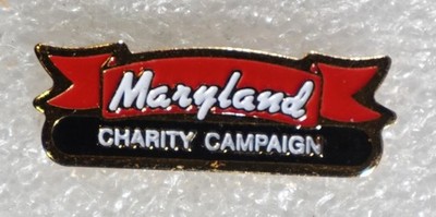 Maryland Charity Campaign Pinback Button State Fundraising Promo approx. 1 inch