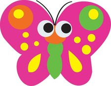 Ashley BUTTERFLY Magnetic Whiteboard Eraser ASH10008