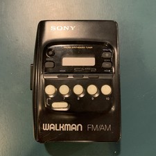 Sony Walkman WM-FX20 Cassette Player AM/FM Radio WORKS W/ A Cassette