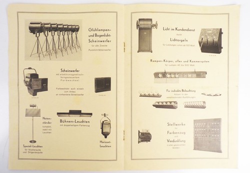 Switch And Leuchtgeräte for Lichspielhaus Theatre Stage Cinema 1935 Advertising - Picture 3 of 4