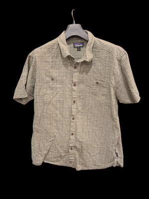 Patagonia  Hemp Blend Button Up Men's SHORT Sleeve XL Now Large