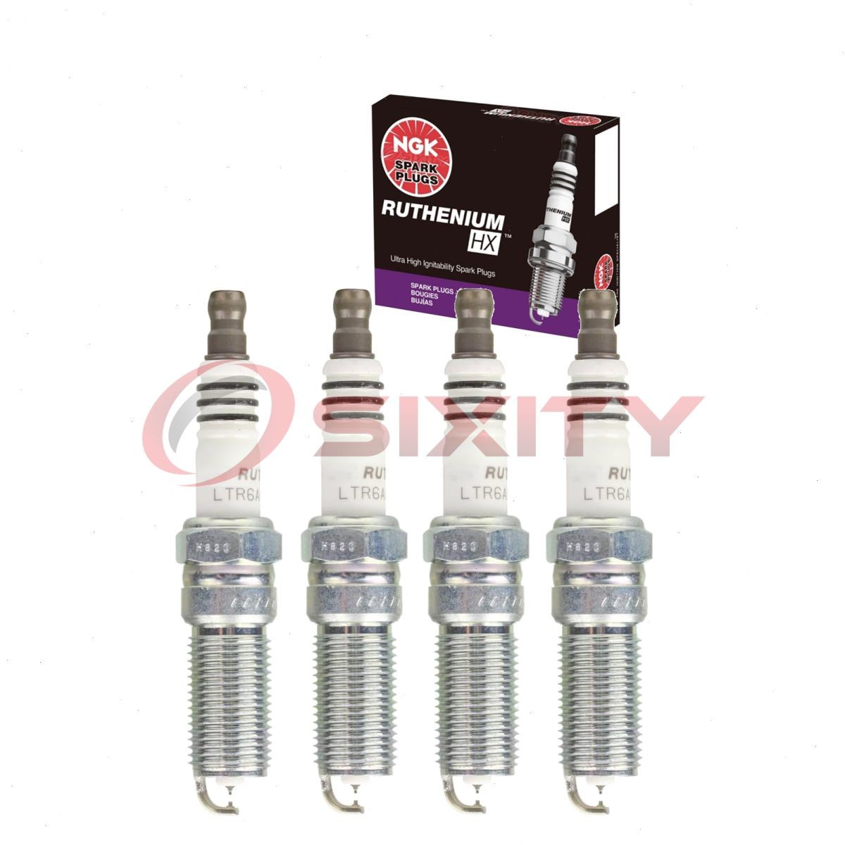 4 pcs NGK Ruthenium HX Spark Plugs for 2006-2015 Mazda MX-5 Miata 2.0L L4 - nh