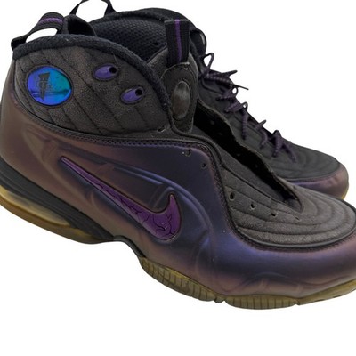 Nike Air Half Cent Eggplant Purple Black Basketball Shoes 344646-500 Mens 13