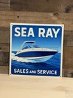 Sea Ray Boats Sales Service  Vintage Style Metal Sign 12x12 Inch Square