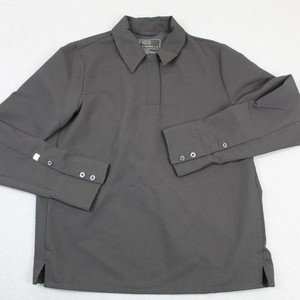 FIGS Blouse Womens Small Black Nala Technical Collared Long Sleeve Scrub Medical