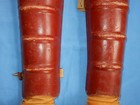 Antique Vintage Goldsmith 1930's Bill Dickey Yankees Catcher's Shin Knee Guards — photo 5