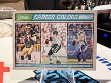 2017 Panini Classics Football Career Colors Insert Card #CC-1 Brett FAVRE 🏈