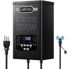 HIBOITEC 200W Low Voltage Transformer 2 Zone Independent Control Output