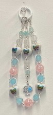 Beaded Keychain, Phone Charm, Bag Charm, Purse Charm, Bag Clip