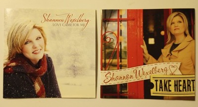 2 CD lot Shannon Wexelberg Take Heart / Love Came For Me (Christmas) Discovery H