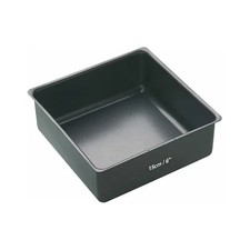 Image of MasterClass Non-Stick Deep Loose Base Cake Pan Square 15cm (6")
