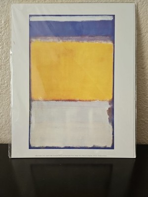 Rothko No. 10 Color Field Art Print Blue and Yellow Abstract Expressionalism