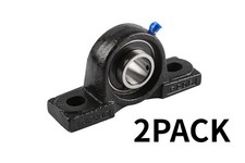  Qty.2 UCP205-16 Solid Base Pillow Block Bearing 1" Bore Self Aligning 2 Bolt