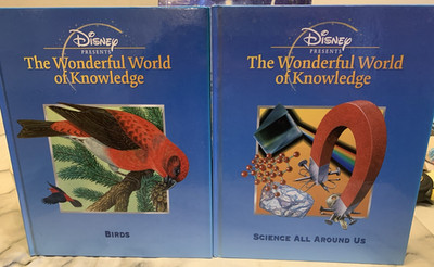 Two Disney Presents The Wonderful World Of Knowledge Books.