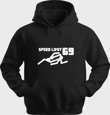 Funny Unisex Hoodie Hooded Sweatshirt Gildan Blend Speed Limit 69 H0195