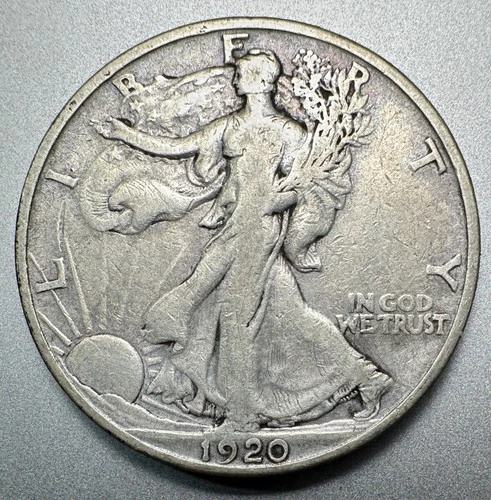 1920-S  WALKING LIBERTY HALF DOLLAR  FINE   #1322