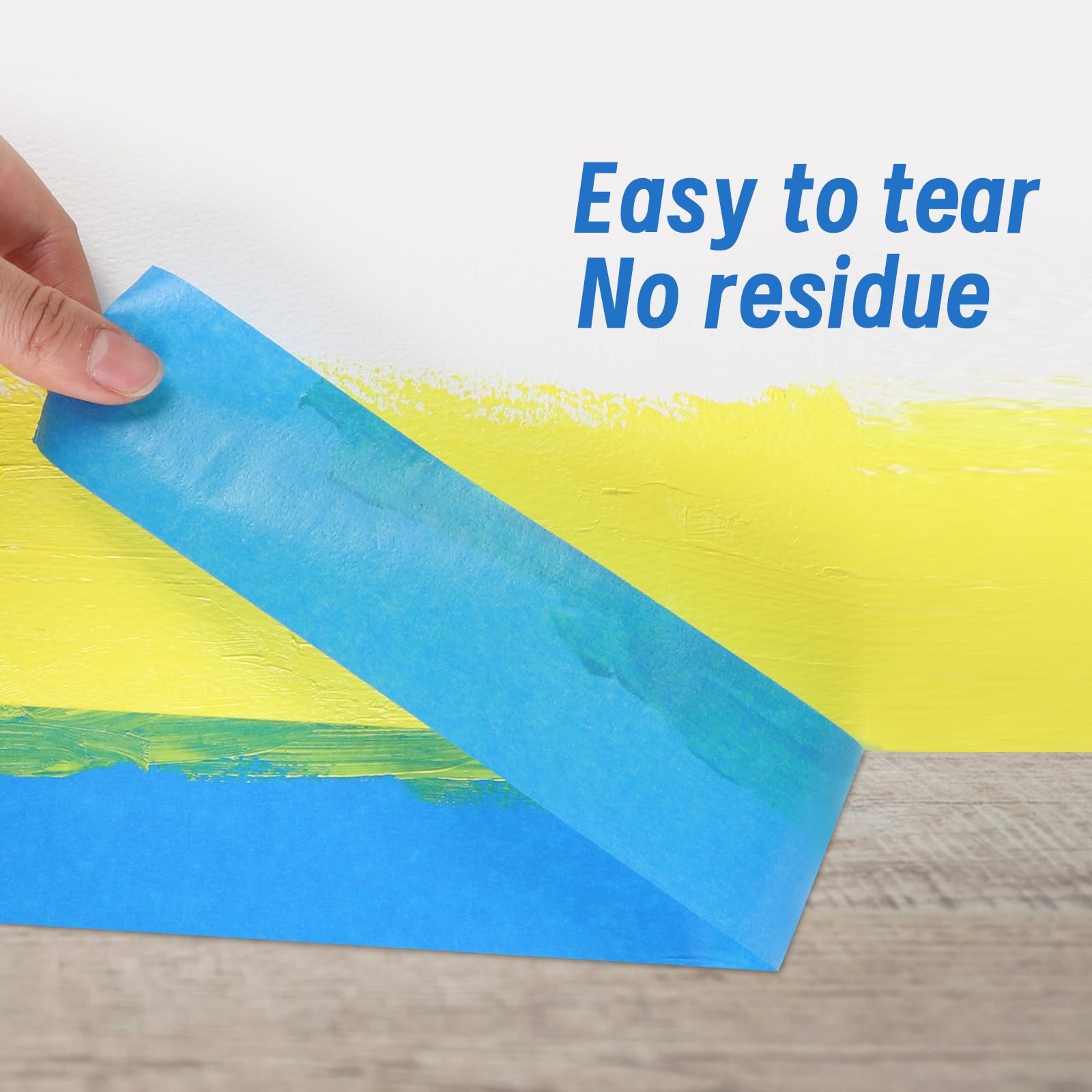 5 Rolls Painters Tape 2 Inch Wide, Blue Painters Tape Bulk 1.89In × 55Yd × 5 ...