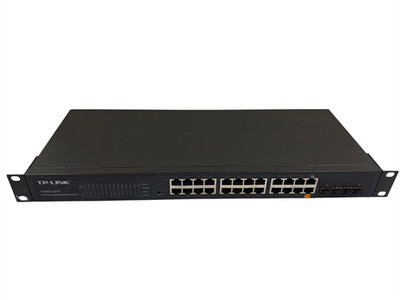 TP-Link T1600G-28TS 24-Port Gigabit Netzwerk Switch mit Halterungen