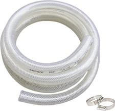 3/4" ID X 1" OD - 10 Ft High Pressure Braided Clear PVC Tubing Flexible Vinyl Tu