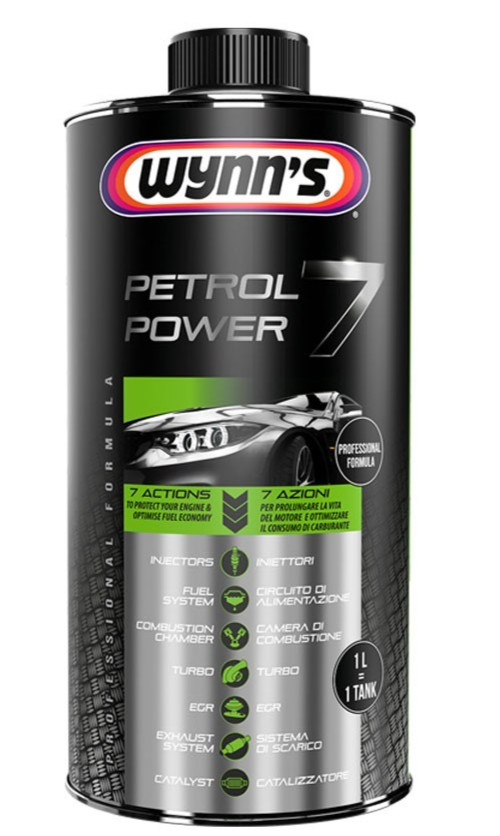 Wynn’s Petrol Power 7 Turbo, EGR, Fuel Injector Cleaner 1L Additive Treatment