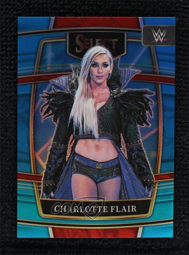 2022 Panini Select WWE Concourse Light Blue Prizm /299 Charlotte Flair #45 1dm4 - Picture 1 of 3