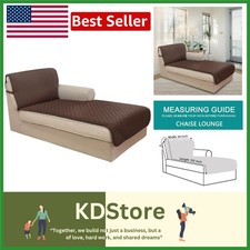Reversible Chaise Lounge Cover for Pets - Stain Resistant Microfiber Protector