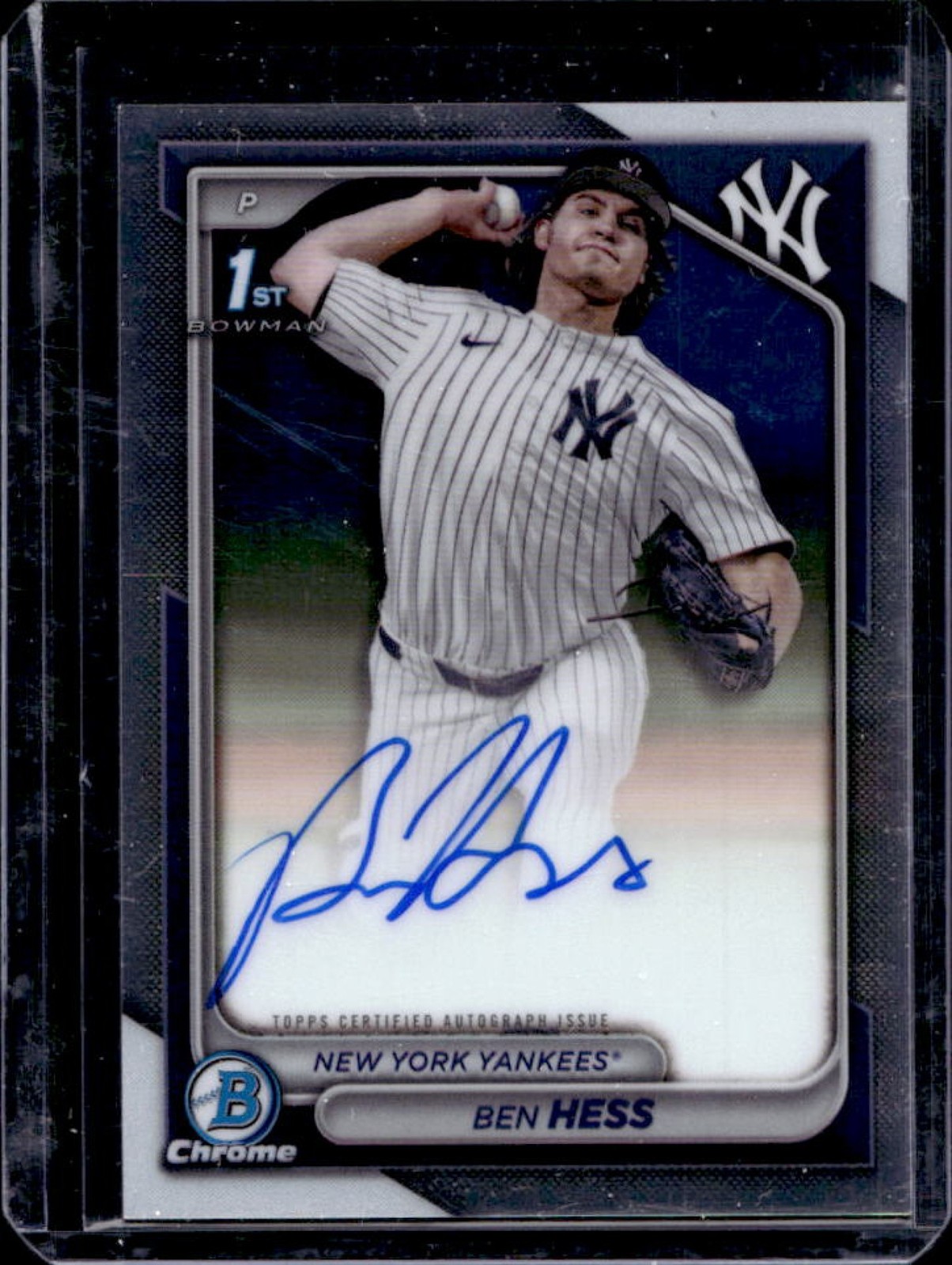 2024 Bowman Draft Ben Hess Chrome Auto 1st Prospect #CPA-BH Yankees