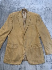 Ralph Lauren LRL Mens Polyester Tan Blazer Sport Coat Jacket Sz 38R