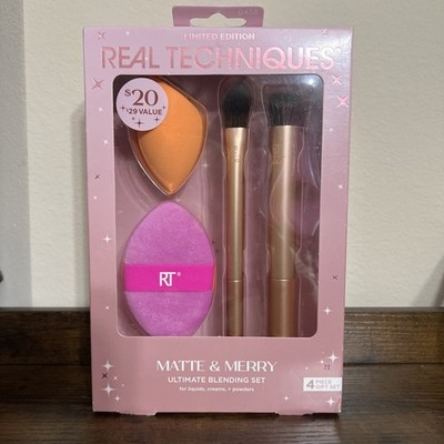 Real Techniques Everyday Essentials Blending Brush Set - 4 piece set New