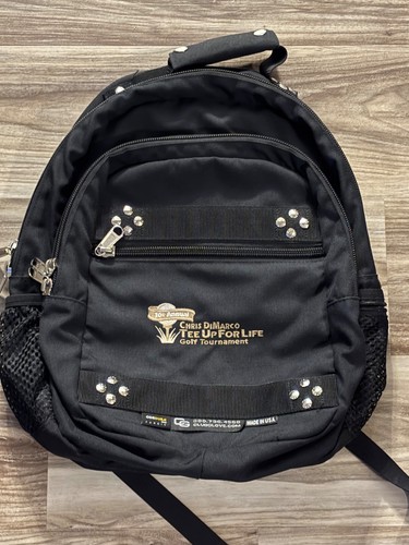 Club Glove Executive Backpack Black Cordura Fabric Embroidered Logo Made In USA