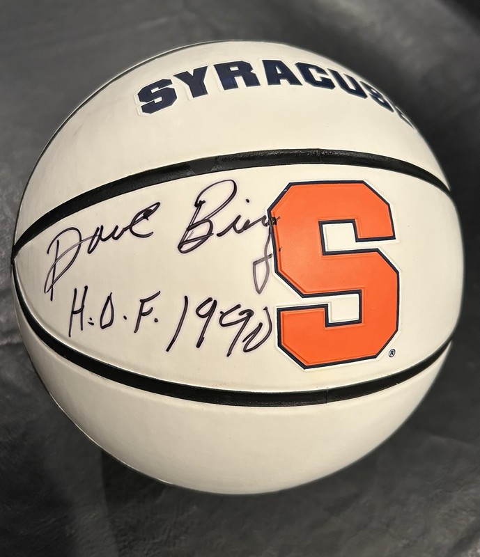 Dave Bing autographed signed Syracuse Orangeman full size basketball w/inscp