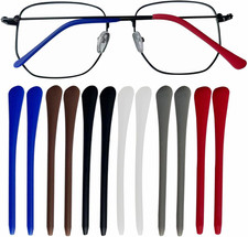 Silicone Anti-Slip Eyeglass End Tips Ear Cushions Ear Sock Pieces Tube Temple Ti