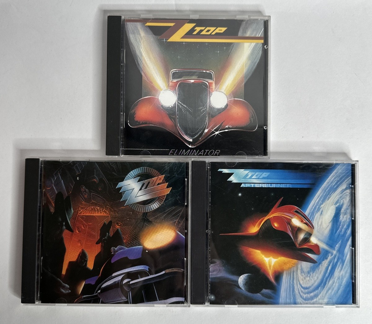 ZZ Top Eliminator, Afterburner, Recycler CD Lot EARLY PRESS Warner