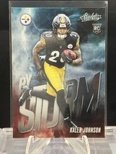 Kaleb Johnson 2025 Panini Absolute By Storm #8 Pittsburgh Steelers