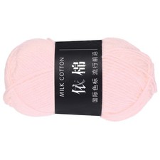 1Pcs Cotton Yarn Knitting Yarn Crochet Yarn 87.5Yard x 2.5mm, Pink 