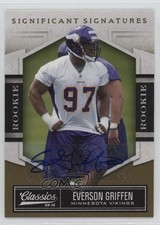 2010 Classics Rookie Significant Signatures Gold /499 Everson Griffen Auto 17hq