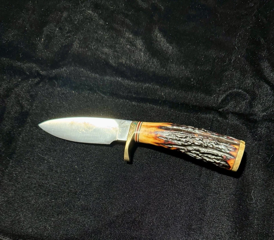 Cuchillos Blackjack Leñador Hoja Fija Cuchillo de Caza-Mango Estilo Ciervo-Sin Funda Foto 3 de 4