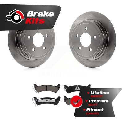 Rear Disc Brake Rotor And Ceramic Pad Kit For 2003-2005 Ford Explorer Sport Trac