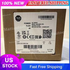 22B-D010N104 Allen Bradley Powerflex 40 AC Drive 5HP Surplus SEALED US Free Tax