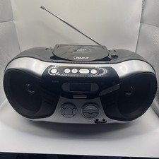 RCA RCD200-B Portable CD Boombox MP3 Player AM FM Radio AUX Tested