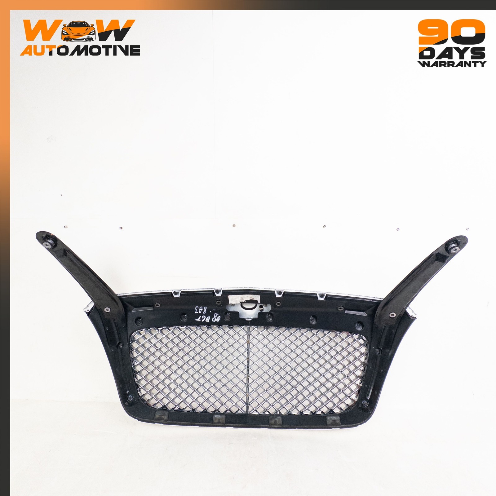 04-13 BENTLEY CONTINENTAL FLYING SPUR GT FRONT HOOD RADIATOR GRILLE BRACKETS OEM