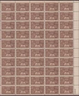 US, 972, AMERICAN INDIAN, FULL SHEET OF 50, MINT NH, 1940'S COLLECTION