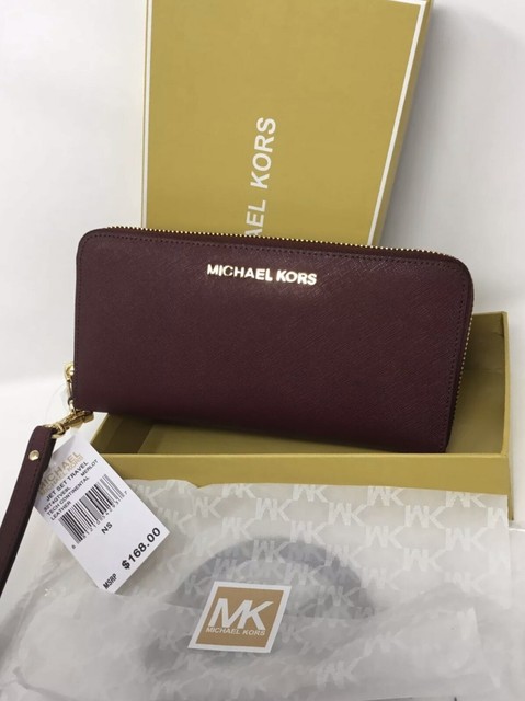 jet set travel leather continental wristlet