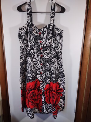 Joe Brown Sleeveless Ladies Summer Dress, Sz 12, Front Button Fit/Flare,  Floral | eBay