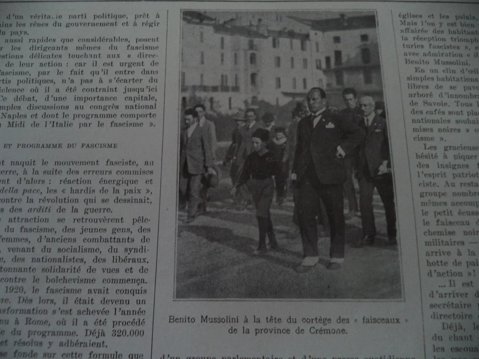 NAPOLI 24.10.1922 ADUNATA FASCISTA NELLE FOTO DELLA ILLUSTRATION FRANCESE - Immagine 4 di 4