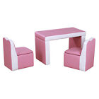 New ListingKids Play Table and 2 Chair Set with Couch Storage Box Sofa Toddler Seat for 3-6