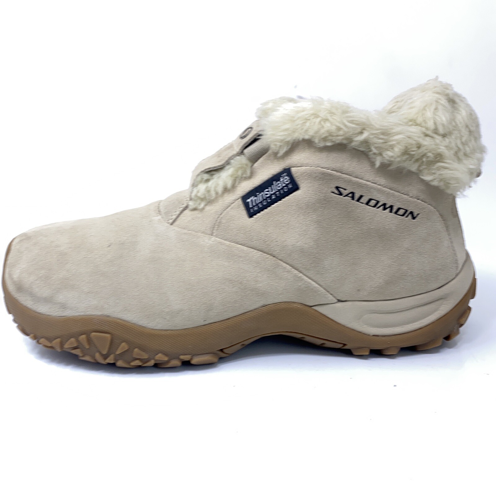 Stivali Salomon donna taglia 9 5 M impermeabili invernali pelle shearling isolati medi