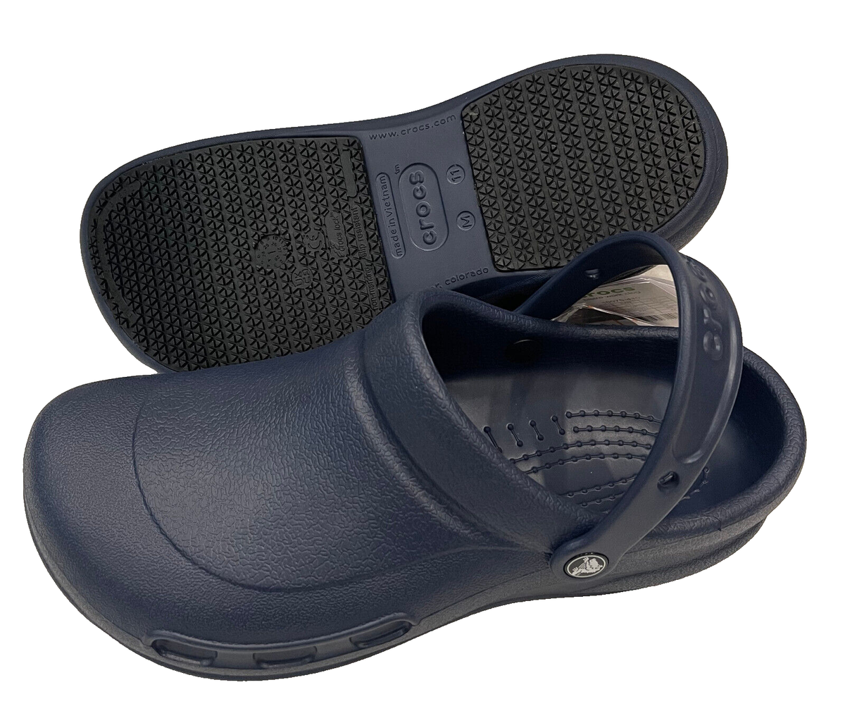 CROCS Bistro Adult Work Clogs Mens Size: 11 Slip On Navy  display picture 1